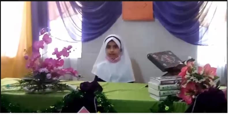 برگزاری جشنواره قرآنی، خانم زهرا دانش پژوه پایه دوم